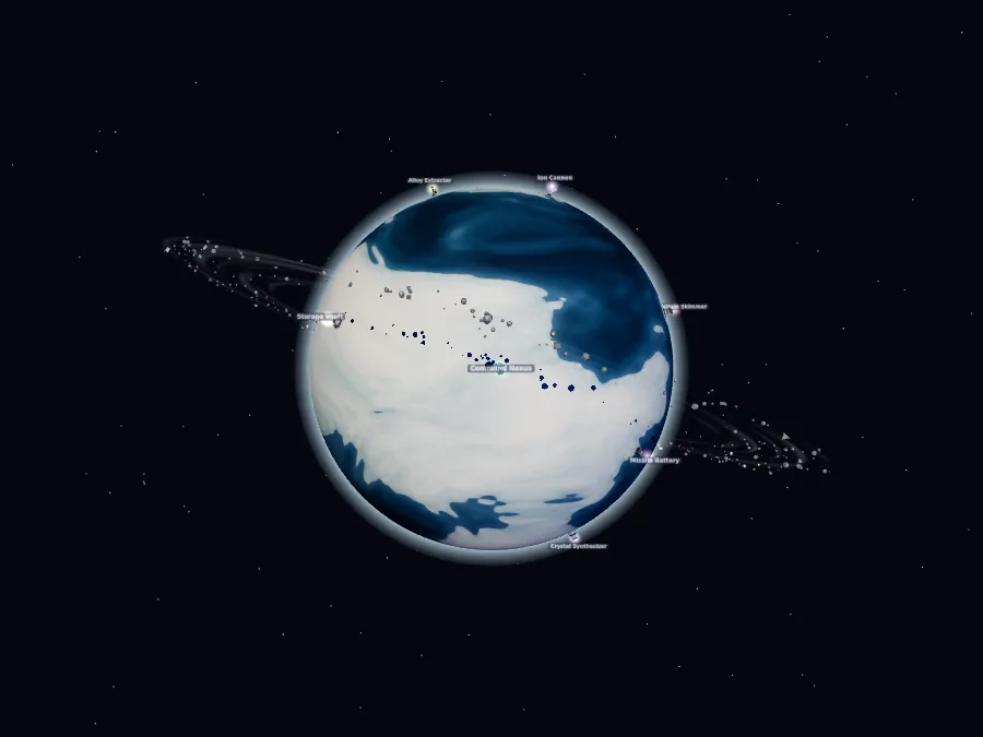 After a large engagement: a debris ring waiting for recyclers.